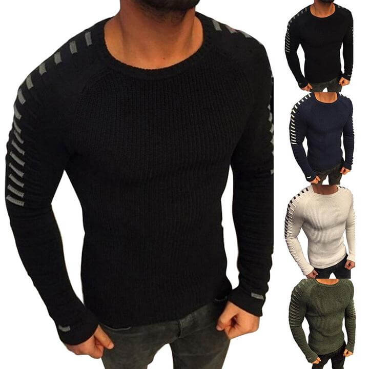 Trendy Knit Sweater | Stylish Arm Detailing