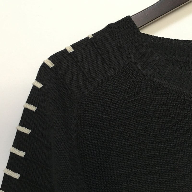 Trendy Knit Sweater | Stylish Arm Detailing