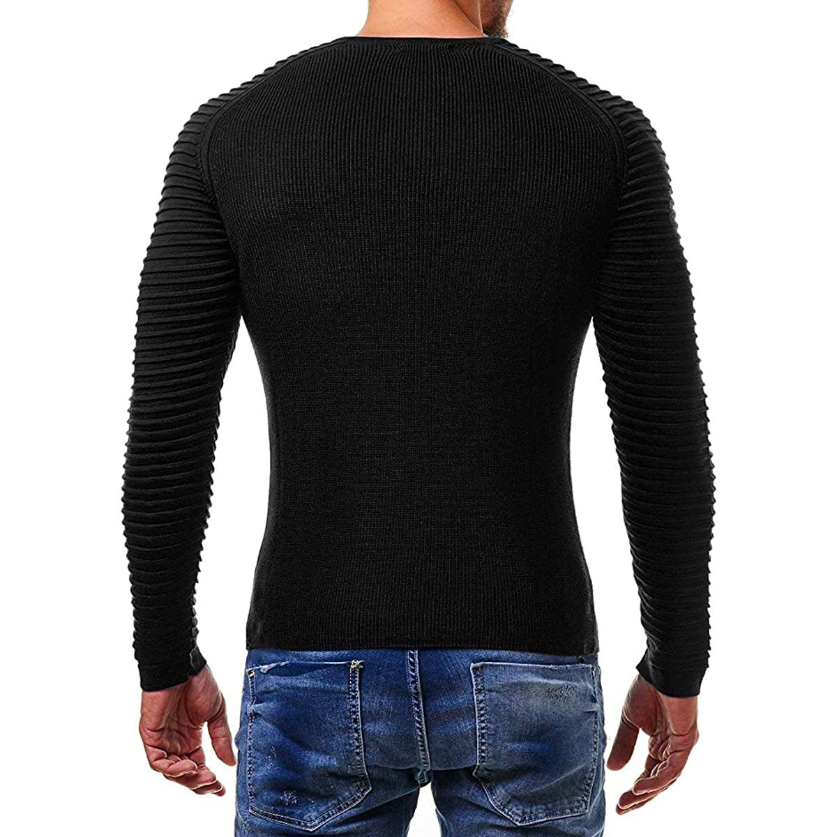 Trendy Knit Sweater | Stylish Arm Detailing