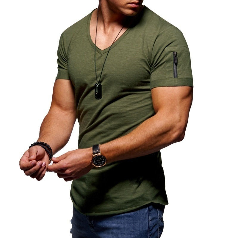 Ultimate Muscle Fit T-Shirt | Zipper Pocket Design