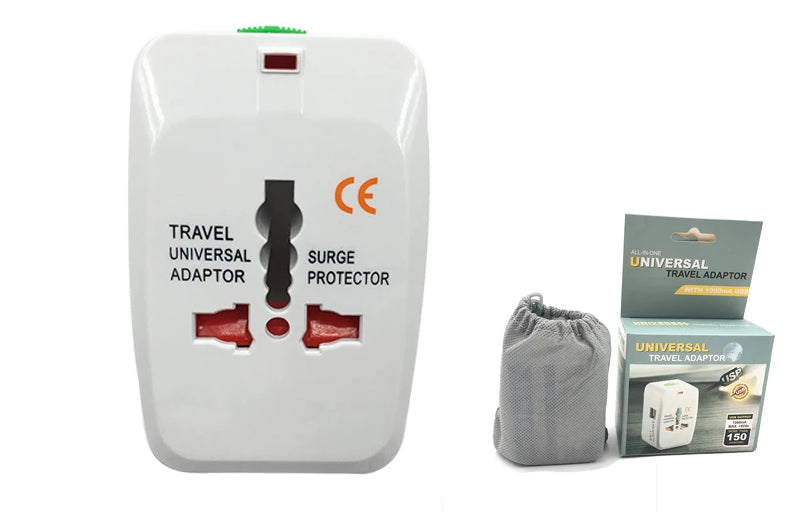 Universal Travel Adapter | Surge Protector & USB Travel Adapter