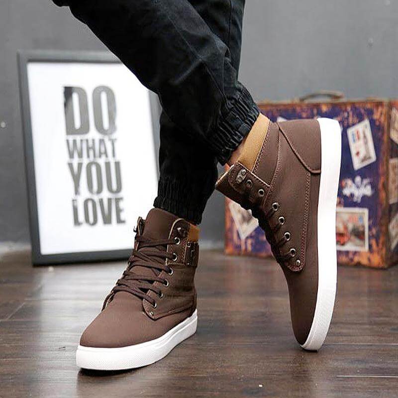 Urban Flex High-Top Sneakers | Trendy Urban Footwear