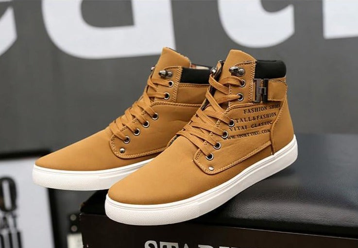 Urban Flex High-Top Sneakers | Trendy Urban Footwear
