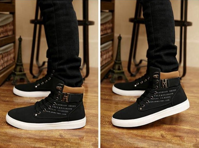 Urban Flex High-Top Sneakers | Trendy Urban Footwear