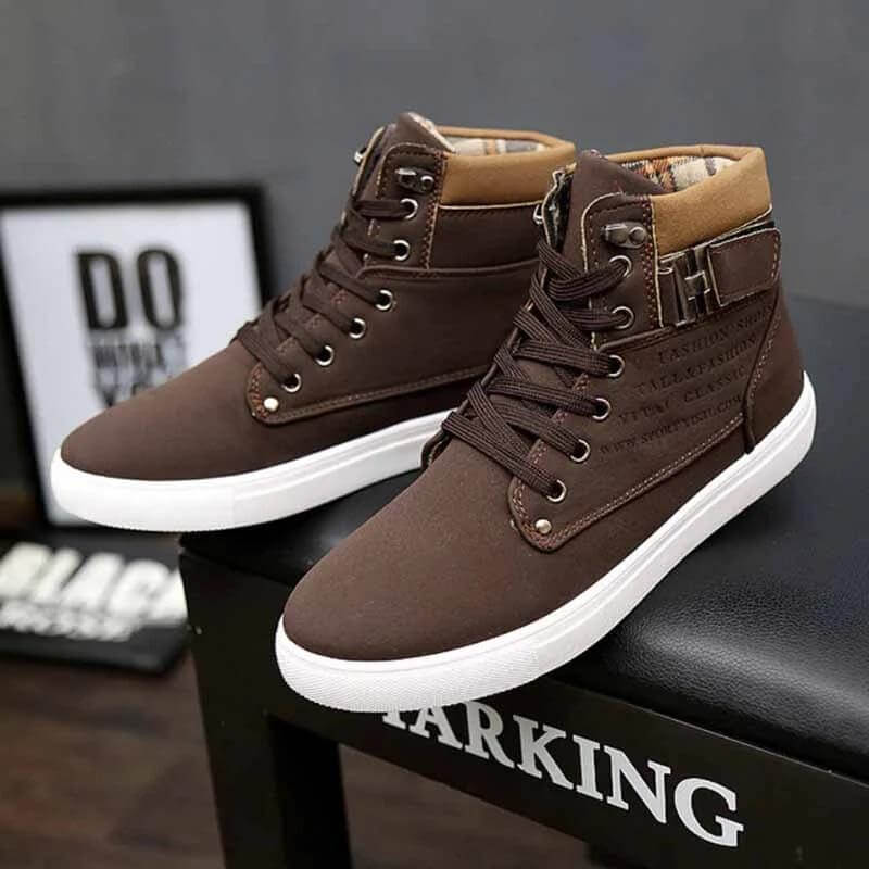 Urban Flex High-Top Sneakers | Trendy Urban Footwear