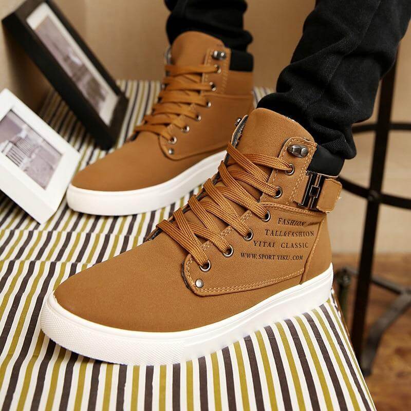 Urban Flex High-Top Sneakers | Trendy Urban Footwear