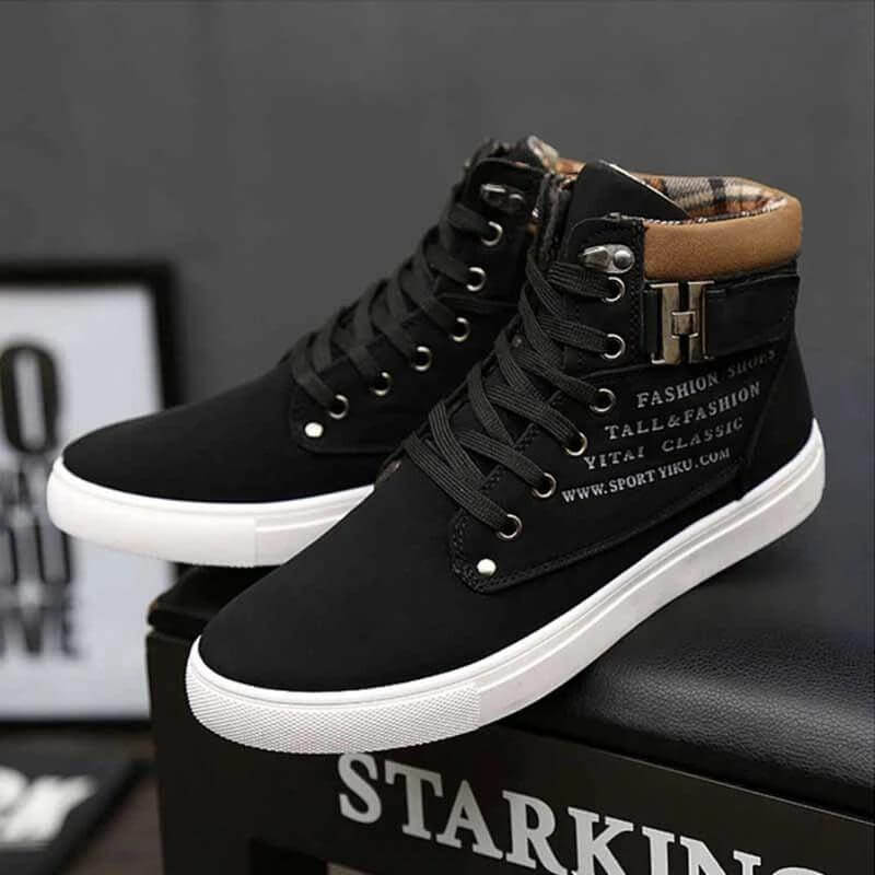 Urban Flex High-Top Sneakers | Trendy Urban Footwear