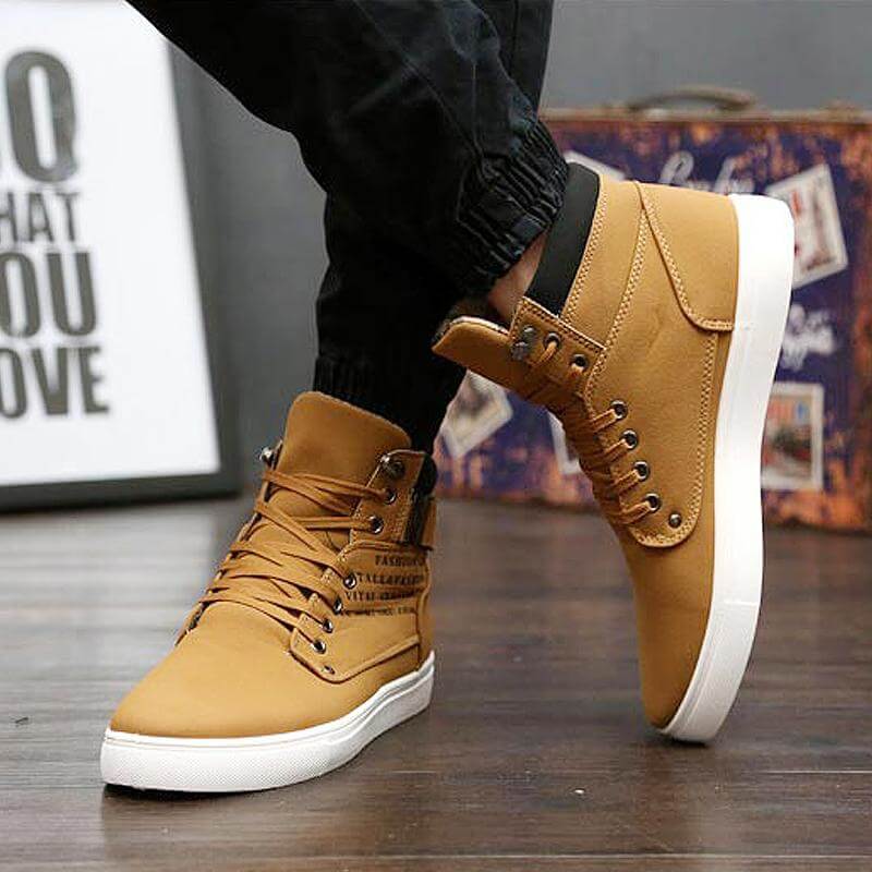 Urban Flex High-Top Sneakers | Trendy Urban Footwear