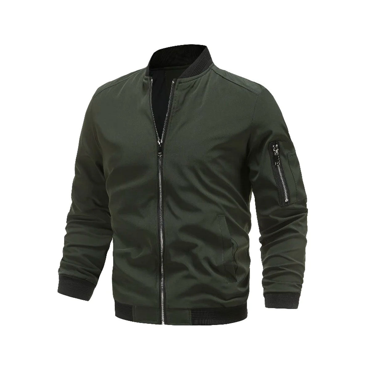 Urban Style Bomber Jacket | Multi-Pocket and Modern Fit Design