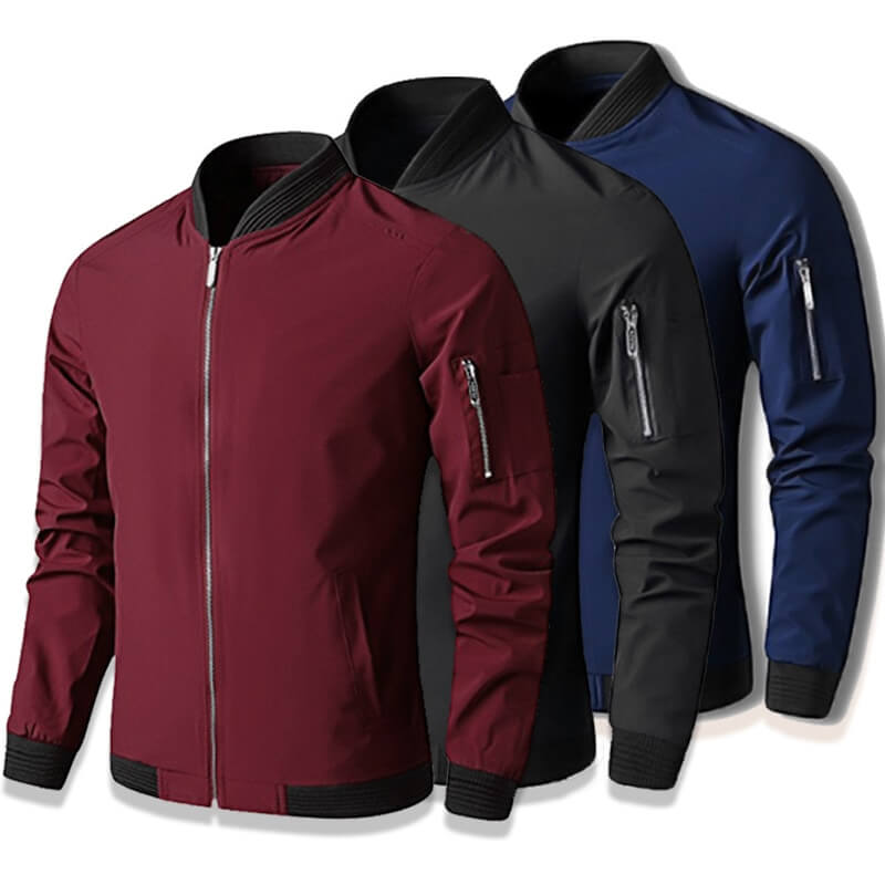 Urban Style Bomber Jacket | Multi-Pocket and Modern Fit Design