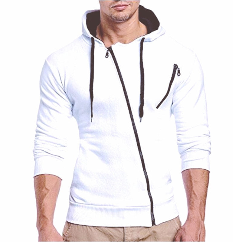 Urban Style Hoodie & Joggers Set | Stylish Contrast Zip