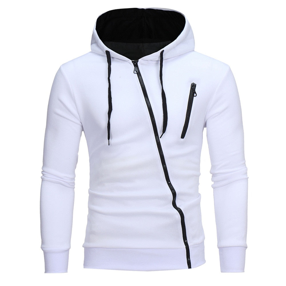 Urban Style Hoodie & Joggers Set | Stylish Contrast Zip