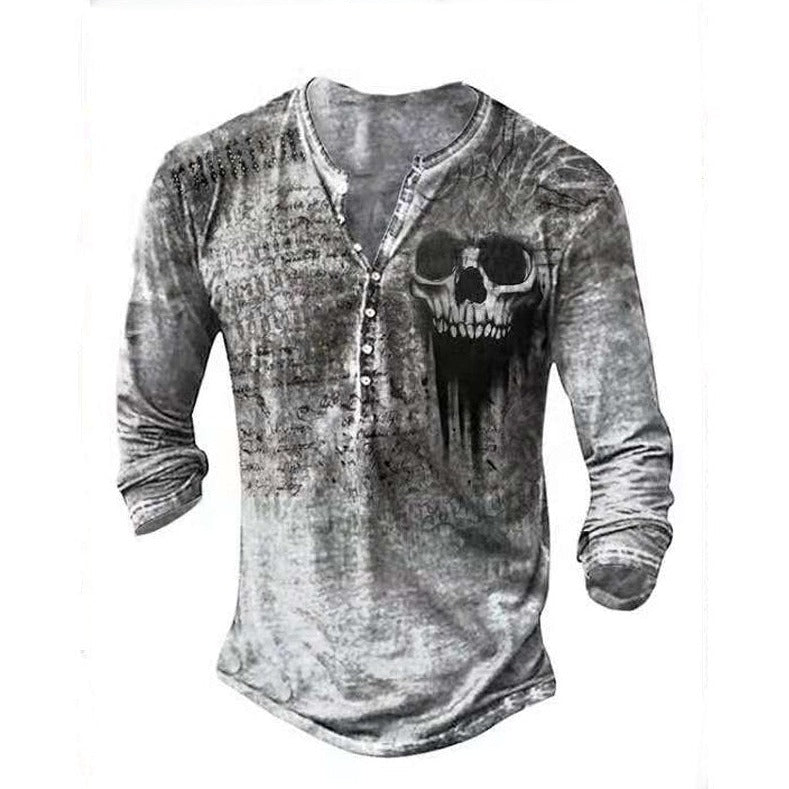 Vintage Patriotic Henley Shirt | Timeless Bold Graphics