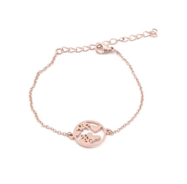 World Map Bracelet | Timeless Elegance Bracelet