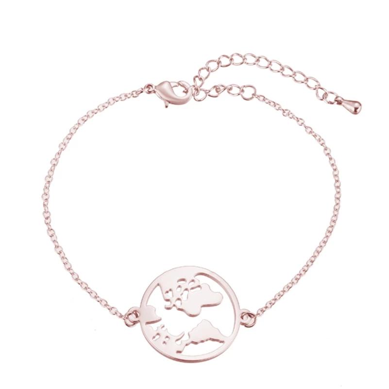 World Map Bracelet | Timeless Elegance Bracelet