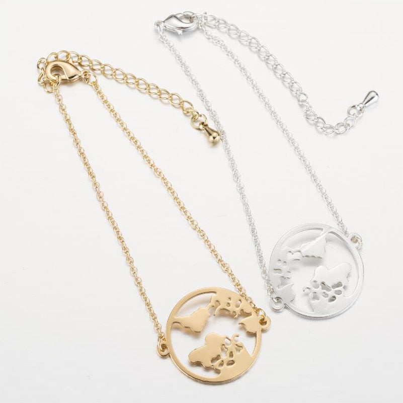 World Map Bracelet | Timeless Elegance Bracelet