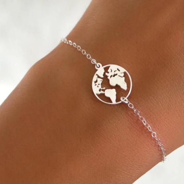 World Map Bracelet | Timeless Elegance Bracelet