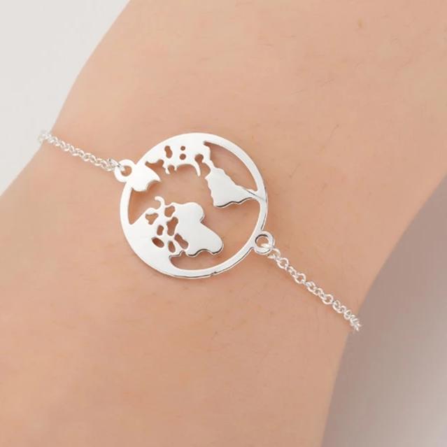 World Map Bracelet | Timeless Elegance Bracelet