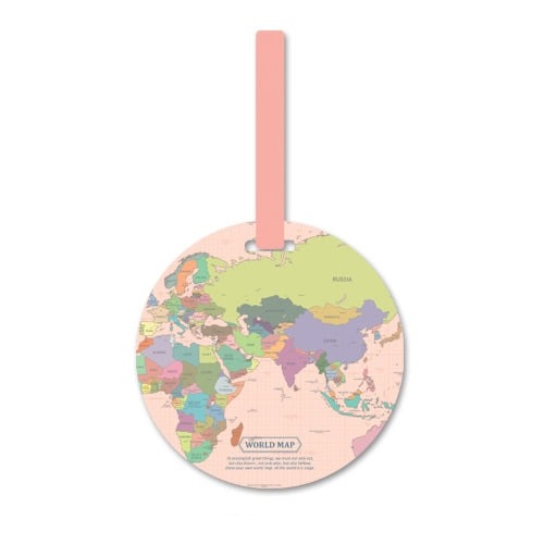 World Map Luggage Tags | Vibrant and Stylish Travel Accessory