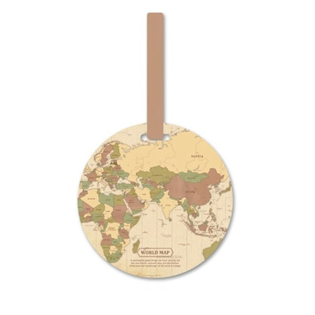 World Map Luggage Tags | Vibrant and Stylish Travel Accessory