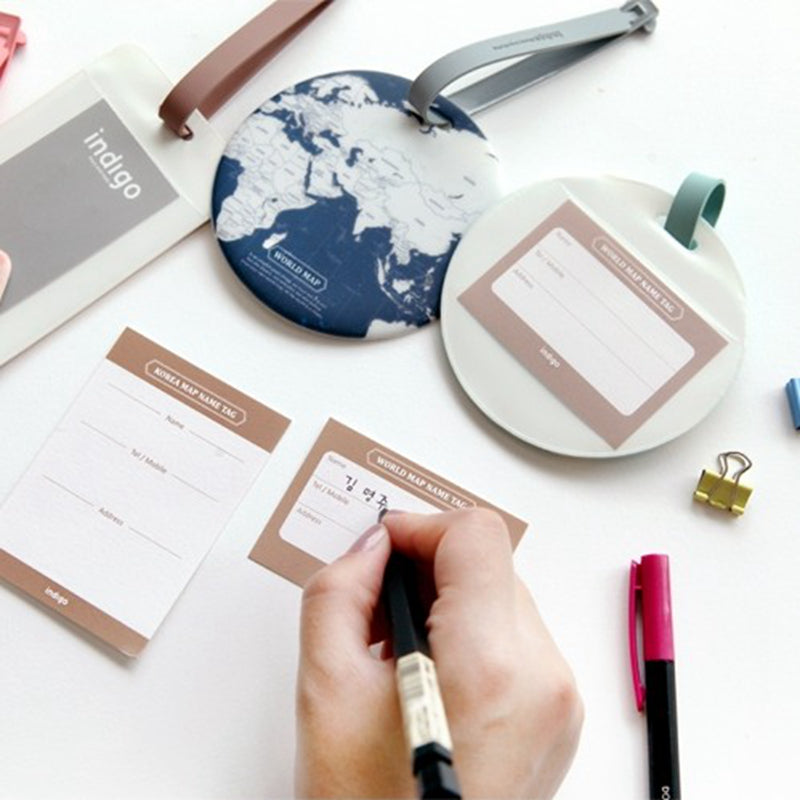 World Map Luggage Tags | Vibrant and Stylish Travel Accessory