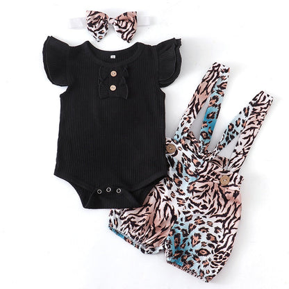 Adorable Baby Romper Set | Floral & Striped Baby Outfit
