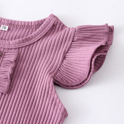 Adorable Baby Romper Set | Floral & Striped Baby Outfit
