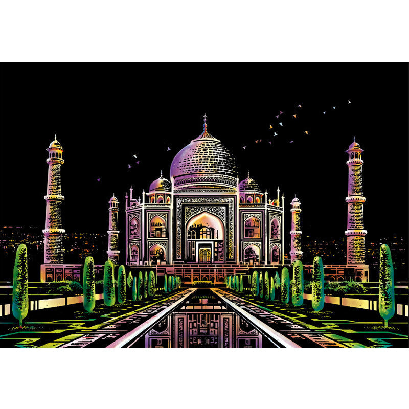 Artistic Nightscape Scratch Art Set | Stunning City Views