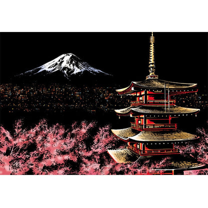 Artistic Nightscape Scratch Art Set | Stunning City Views