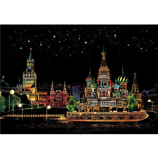 Artistic Nightscape Scratch Art Set | Stunning City Views