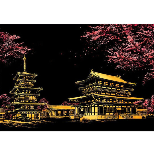 Artistic Nightscape Scratch Art Set | Stunning City Views