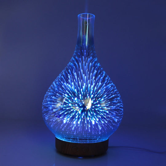 Aurora Glass Aroma Diffuser | 3D Light Show