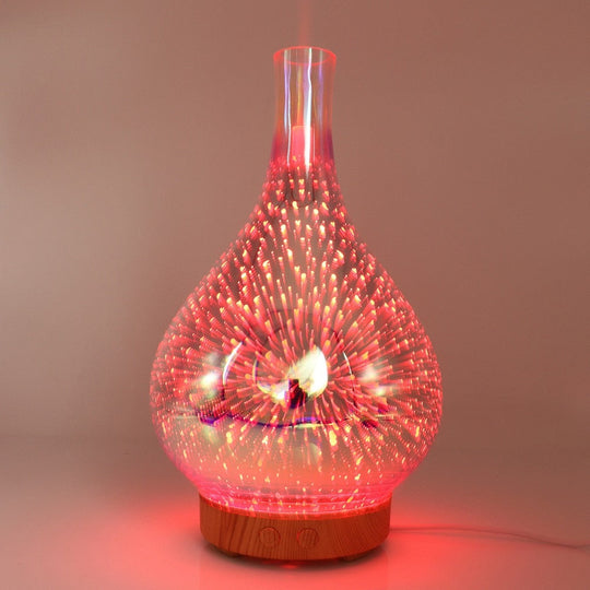 Aurora Glass Aroma Diffuser | 3D Light Show