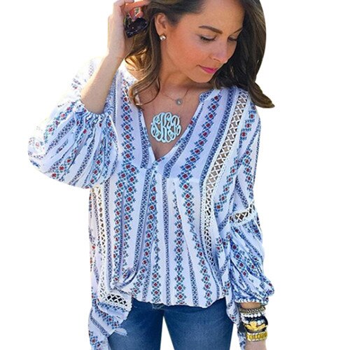 Boho Chic Blouse | Intricate Lace Detail Bohemian Top