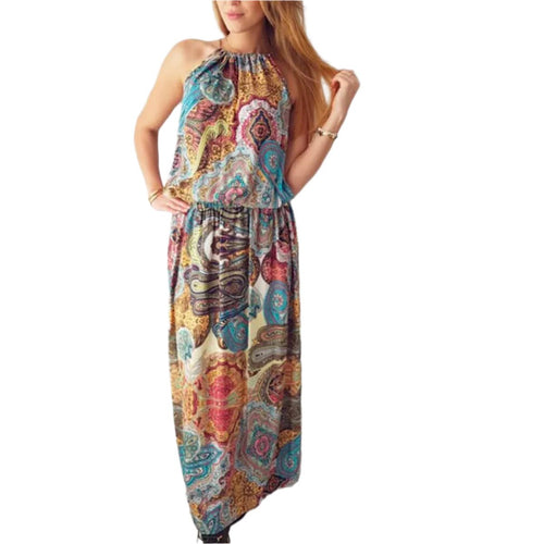 Boho Chic Dress | Vibrant Paisley Print | Flowing Silhouette