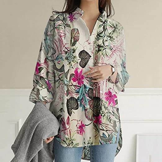 Boho Chic Floral Tunic | Comfortable | Stylish | and Versatile