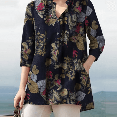 Boho Chic Floral Tunic | Comfortable | Stylish | and Versatile
