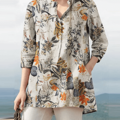 Boho Chic Floral Tunic | Comfortable | Stylish | and Versatile