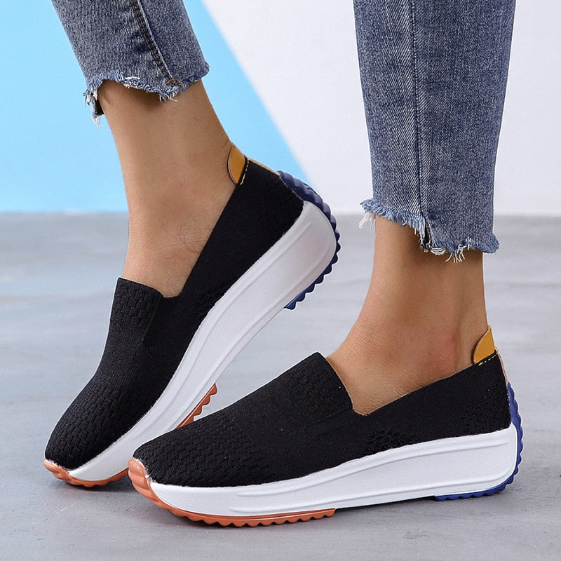 Breathable Mesh Slip-On Sneakers | Comfort | Style & Versatility