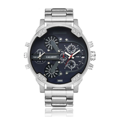 Cagarny Luxury Men's Watch | Dual Time Display | Sophisticated & Versatile
