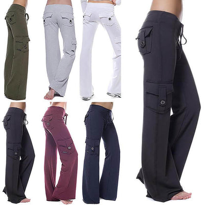 Cargo Yoga Pants | Relaxed Fit & Stylish Multi-Pocket Design