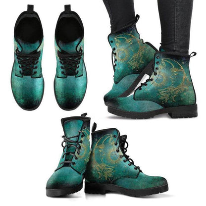 Celestial Leather Boots | Cosmic Elegance