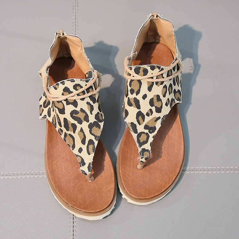 Chic Leopard Print Sandals | Fashionable Summer Shoes