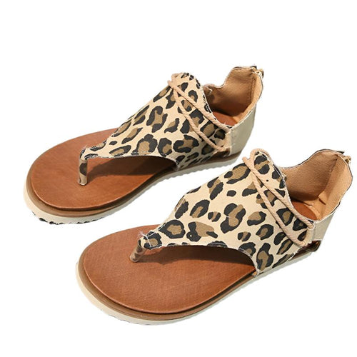 Chic Leopard Print Sandals | Fashionable Summer Shoes