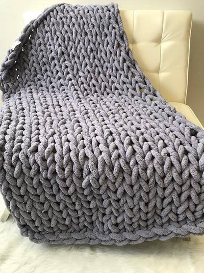 Chunky Knit Blanket | Ultra Soft Comfort Blanket