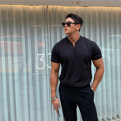 Classic Men's V-Neck T-Shirt | Comfortable Comfort Fit