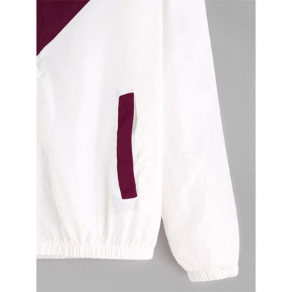 Color Block Hooded Windbreaker | Trendy & Functional | Stylish & Versatile
