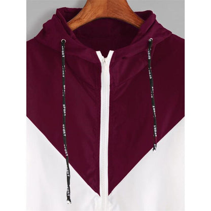 Color Block Hooded Windbreaker | Trendy & Functional | Stylish & Versatile
