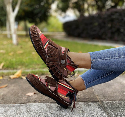 Colorful Fringe Ankle Boots | Vibrant Style