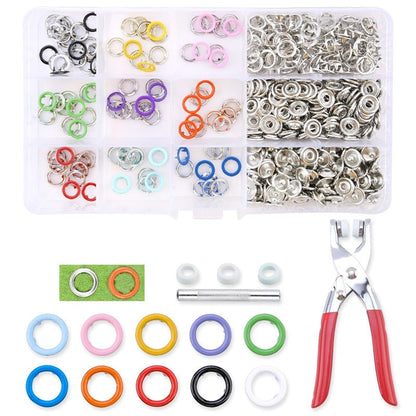 Colorful Snap Fastener Kit | Complete Tool Set with Vibrant Snap Buttons